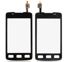 Тачскрин (сенсор) для Samsung S5690 Galaxy Xсover, чёрный big ic (6mm)/ small ic(5mm)